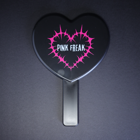 Black Matte Heart Shaped Mirror