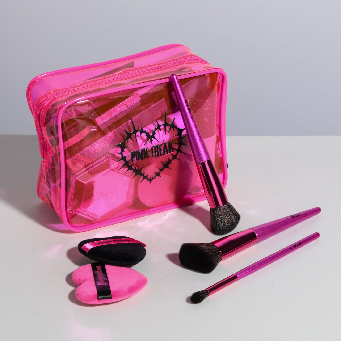 Pink Waterproof Makeup Bag