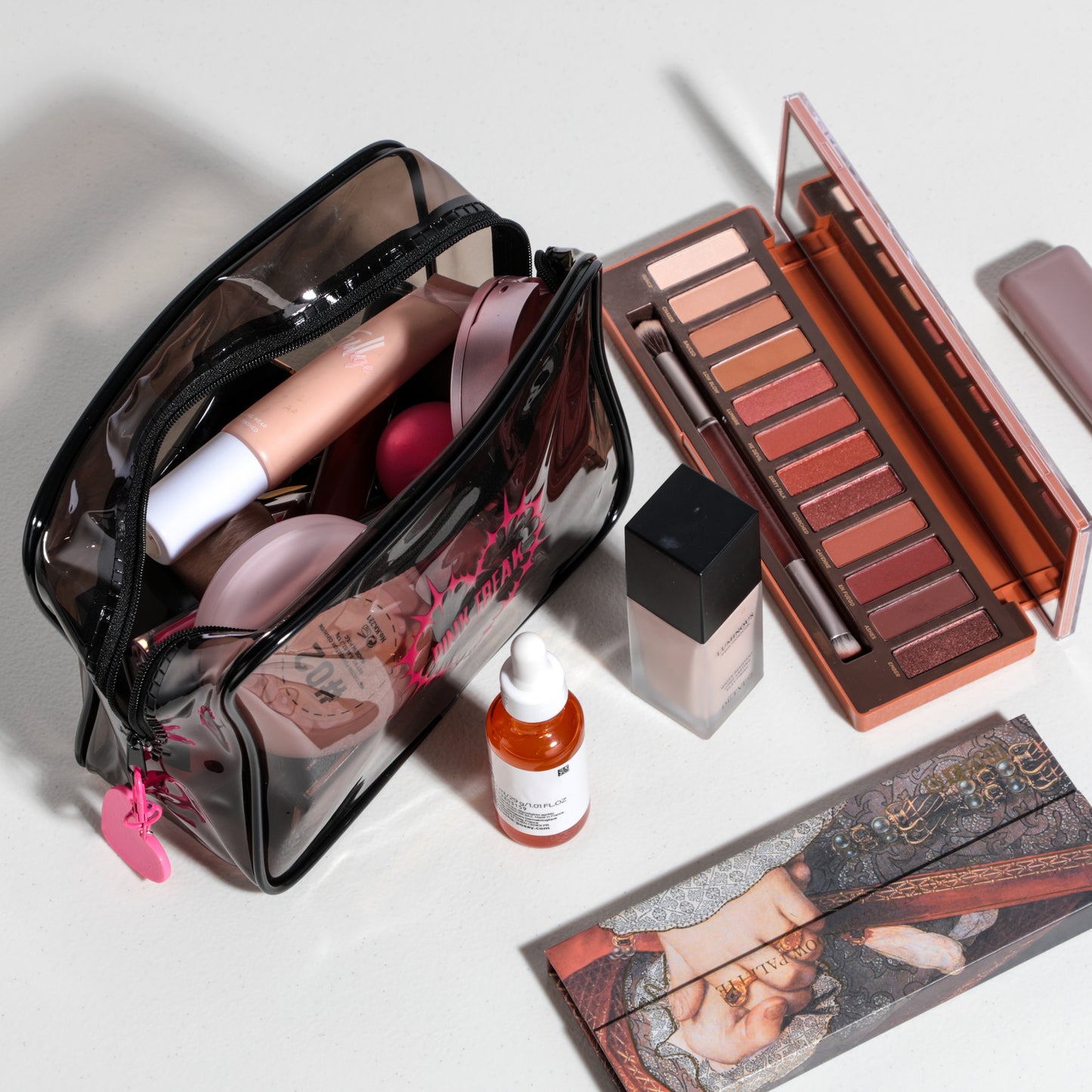 Black Waterproof Makeup Bag