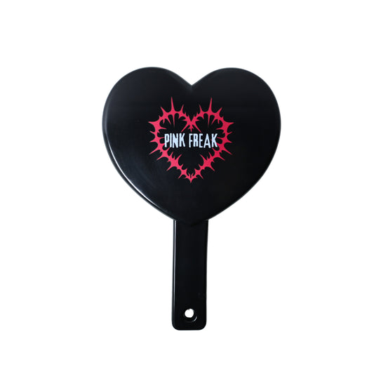 Black Heart Shaped Mirror