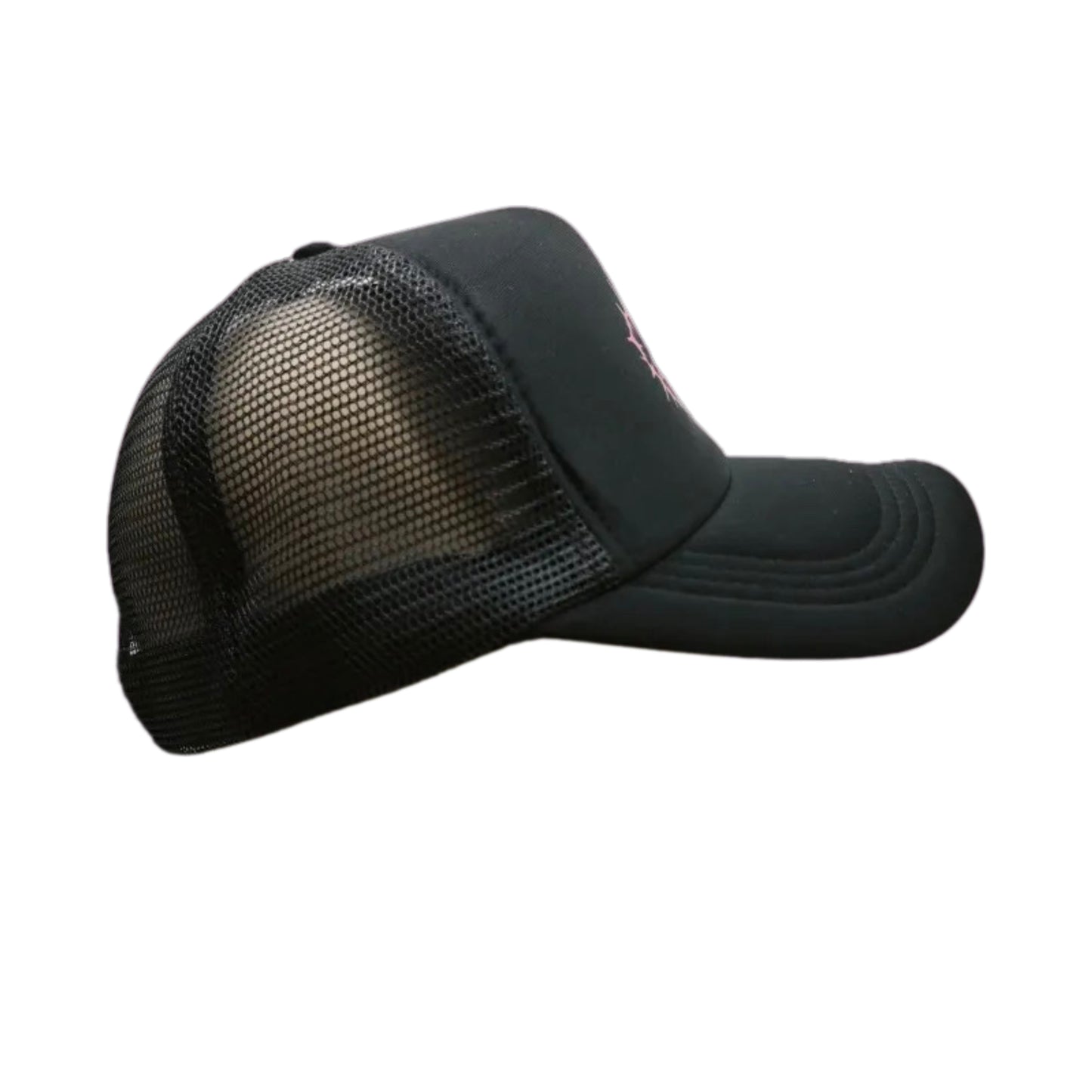 Black Snapback Trucker Hat